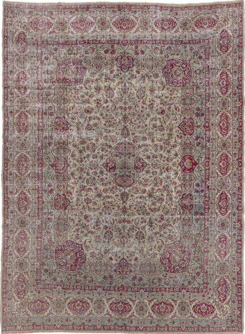 Vintage Kerman Area Rug (9' x 13')
